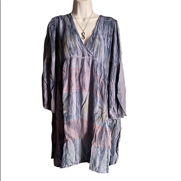 NWT. Sacred Threads Blouse/Tunic. ONESIZE. BL/RD7. 222413A - Picture 2 of 5